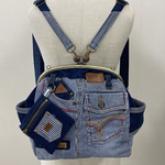 がま口リュック☆ヒッコリー