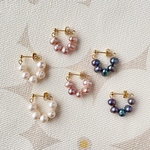 Freshwater pearl hoop