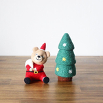 くまサンタさんとクリスマスツリー