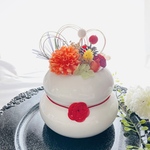 手作りキット＊特別価格＊年神様をお迎え＊新商品＊陶器の鏡餅アレンジ＊動画あり