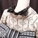 ネコミミ半衿・バラボア 衣紋にケモミミがはえる半衿シリーズ