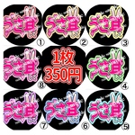 ファンサうちわ うちわ文字 うさ耳して名前うちわ