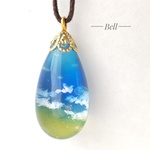 雲レジン 空 ネックレストップ 【泡沫】