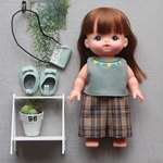 メルちゃん服　no.273  刺繍　ブラウス　ズボン　レミン　ソラン