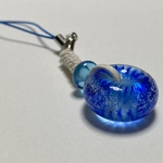 とんぼ玉のストラップ211