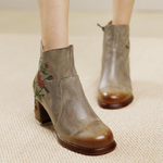 ♥22秋冬のハンドメイド新作♥レディース 本革刺繍シューズ パンプス ハイヒール ロングブーツ 　22.5cm～25.5cm #604