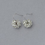 furu furu (white/silver) イヤリング / ピアス  粒々 シルバー