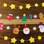 壁面飾り　冬　クリスマスガーランド