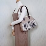 【tt5eaemc様専用】帆布がま口バッグ♪（ｱﾝﾃｨｰｸﾛｰｽﾞ）ショルダー加工