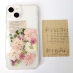 全機種対応　スマホステッカー　スマホケース押し花インナーシート　137