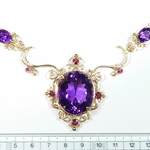 47.8ct!! 超大粒アメジストのゴージャスネックレス＊