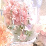 ｶﾞﾗｽのﾃｨｰﾎﾟｯﾄの ｱｼﾞｻｲとさざれ石のｽﾉｰﾄﾞｰﾑﾈｯｸﾚｽ/3色/再販:ピンク