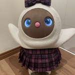 ラボット服　紫チェックプリーツスカート