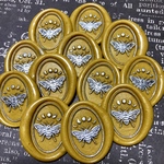 🐝蜜蜂と月の満ち欠け🐝＊シーリングスタンプ＊シールパーツ＊コラージュ素材