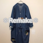 ☆Komame様☆ ✳️Remake✳️七分袖チュニックワンピース