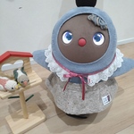 LOVOT用 フリル襟 　ローズピンク