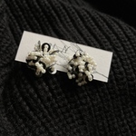 spangle×bees もこもこピアス・イヤリング