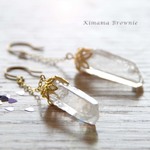 再販＊クリスタルの結晶ピアス