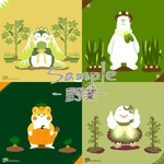 【データ納品】ゆる動物✖️アイテムのおまかせイラスト