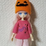 ドール服★コウモリの長袖Tシャツ(ピンク)