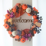 秋のwelcomeリース〜ハロウィン〜