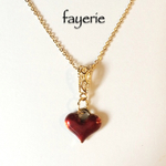 Classic Rose Red Necklace ゴールド×クラシックローズレッド