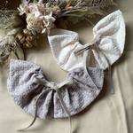 【  Flower frill bib .⠀】フリルスタイ スタイ 女の子 スタイ 刺繍スタイ 刺繍生地 出産祝い イベント 