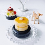 事務用40号  こんがりハチミツホットケーキの朱肉　スイーツデコ フェイクスイーツ
