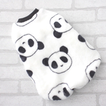 犬服　フリース　パンダ　ホワイト　タンクトップ　ハンドメイド
