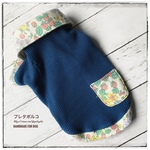 【C様　受注分】flower navyblue poloshirt