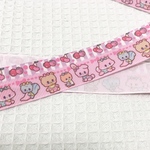 25mm グログランリボン 2m ベビーアニマル大柄