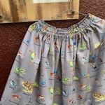 【着丈約80cm】かえるさんいっぱーい！好きな方どうぞ❤︎ ふんわりスカート　ギャザースカート　大人スカート　スカート　