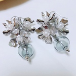 シルバー フラワー ピアス/イヤリング