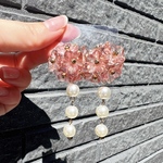 チェコビーズ お花 フェミニン ピアス