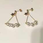 パールの小ぶりピアス