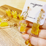 レモンティーとグミベアピアス(イヤリング)
