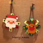クリスマスオーナメント🎄サンタクロースとトナカイさん！　壁面・窓面製作5セット