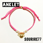 【anklet】シェル★ダブルイニシャルアンクレット