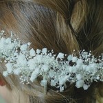 かすみ草のヘアピン☆ホワイトウエディング