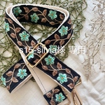 インド刺繍リボンのショルダーストラップ