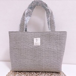 ヌビ×リバティのトートバッグ フェリシテ ブルーグレー
