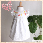 春♩お花の刺繍布のワンピース♩サイズ80