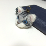 【感謝SALE】サバトラのねこのストラップ