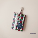 キーケース・リールキーホルダー付き　　* Retro Modern Rose