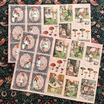 〔予約商品〕デザインペーパー　アリスのコラージュシート【6枚入】