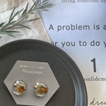 秋色くすみカラーピアス(イヤリング)