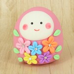 【お買い得】恋愛運アップ？！★小さなだるまちゃま（ピンク）