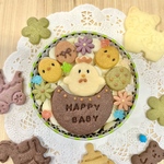 ［出産祝い：内祝］ ☆赤ちゃんクッキー缶☆（Happy Baby缶）