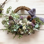 キレイな秋色紫陽花のハーフリース