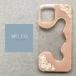 《NEW》【 nurn  ニュルン 】pink beige 　　MU_CO. original nuance  Phone case  